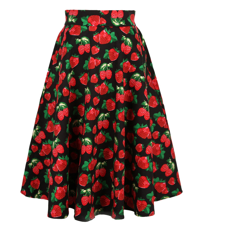 OEM Service Umbrella Ruffle Flower Printing Skirt Plus Size with Pockets