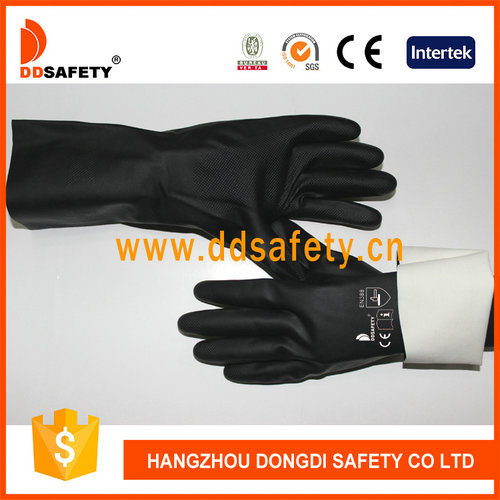 Ddsafety 2017 Black Industry Neoprene Gloves with Long Cuff