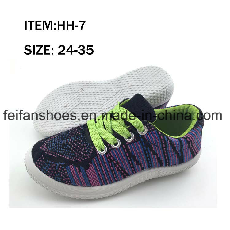 Children Injection Canvas Shoes Lace-up Casual Shoes Customized (FFHH-092606)