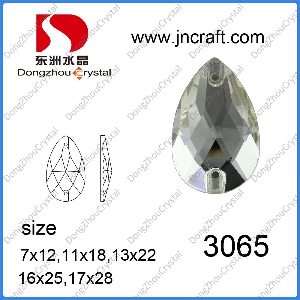 Pear Faceted Crystal Beads for Women Accessories (DZ-3065)