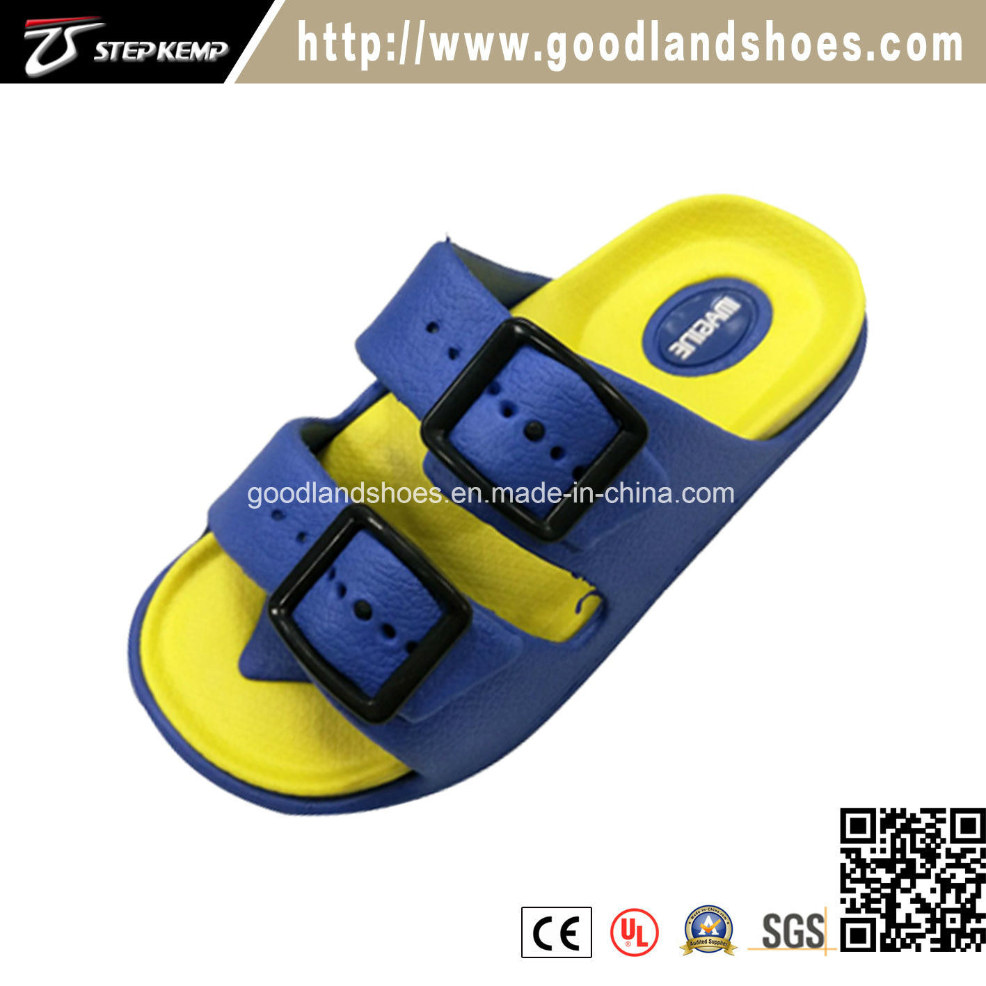 Fashion Style Comfortable Beach Slipper Blue Kids Shoes 20245-Yf