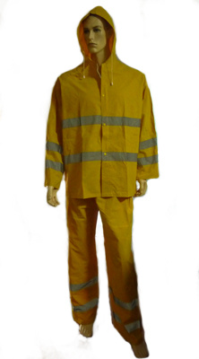 Rain Suit with Waterproof Feature, PVC Polyester