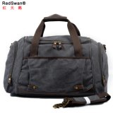 Washed Canvas Outdoor Handbag Leather Trims Sport Travel Bag (RS- 9153)