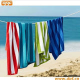 100% Cotton Stripe Terry Beach Towel (DPF70422)