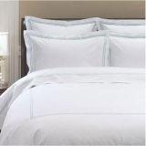 Classic Hotel Duvet Cover Set with White & Blue Flame (DPF1027)