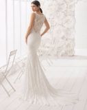 Spaghetti Strap Beading Mermaid Lace Bridal Gown Wedding Dress