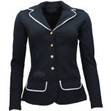 Equestrian Racing Horse Riding Jackets with Contrast Color Collar (SMJ10013)