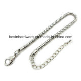 Stainless Steel Snake Chain Bracelet with Extend Chain