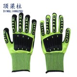 TPR on Back Impact Resistant Protection Mechanical Gloves