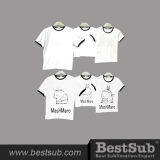 Bestsub Promotional Sublimation Printing Parent-Child Family Dress T-Shirt (JA1001W)