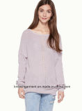 OEM Women Fashion Round Neck Long Sleeve Sweater Clothes (W17-750)