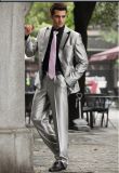 latest Wedding Occasions Custom Made 3PCS Grey Coat Pant Men Suit
