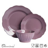 Antique Purple Ceramic Dinner Set