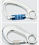 En362 D Shape Aluminum Twistlock Carabiner Hook for Fasten