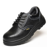 Low Cut Black Genuine Cow Leather Safety Shoe