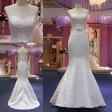 Strapless Stain Lace Mermaid Wedding Bridal Dress Gowns Mat-103