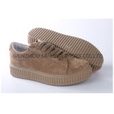 Hot Sale Women Shoes / Leather PU Injection Shoes (SNC-65007)