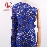 New Fashion Beaded Laser-Cut Lace with 3D Flower