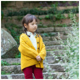 Soft Yellow Children Clothing Girls Winter Coats