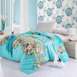 4PCS Home Textile Flower Printed Bedding Set Cheap Cotton Bed Sheet Set