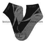 Black and Grey Low Cut Cotton Sport Sock