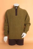 Yak Wool/Cashmere Open Front Neck Long Sleeve Sweater/Clothing/Garment/Knitwear