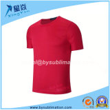 Sublimation Red Color Quick-Dry Round Neck Tshirt
