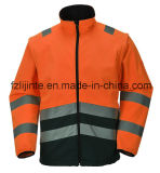 High Visibility Workwear Safety Jacket with Reflective Tape