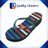 Wedge Flip Flops Sandals Blue White Striped 36-41