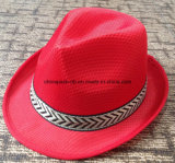 Promotional Oliver Straw Fedora Hats with Different Colors