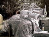 Taihu Snow Silk Oeko-Tex Grey Seamless Silk Comforter Set