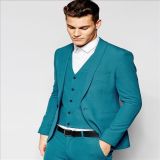 2016 Men's Hot Sale Amazing Skinny Turquoise Suit Jacket
