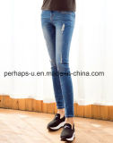 Custom Women Skinny Scratch Jeans Long Pants