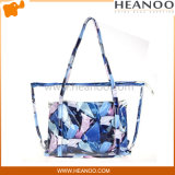 Clear Colored Fashion Stylish Beach Handbags Sealable Plastic Shoulder Bag