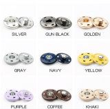 Invisible Metal Button Sewing Press Snap Button Custom Colors