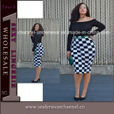 2015 Fat Women Plus Size Women MIDI Prom Dress (TMTKF492)