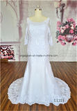 Plus Size White Middle Sleeve New Style Lace Wedding Dress