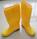 Yellow Safety PVC Rain Boot, Man Rain Boot, Safety Boots, Working Boots