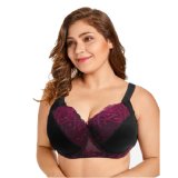 Fashion Design Big Cup Bras for Fat Women Red Color