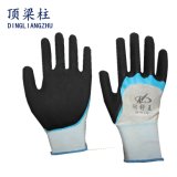 Double Dipping Oil Resistant Safety Glove with Sandy Nitrile Coated