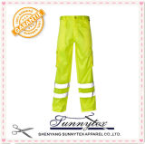 OEM Orange 100% Cotton Hi Vis Safety Cargo Work Pants