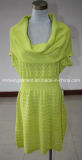 Fashion European Women Dress with Cable Knitting (L15-056)
