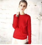 Women's Cashmere Sweater Round Neck (13brdw174)