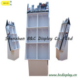 Floor Cardboard Displays with Hooks, Customized Newest Recyclable Pop Cardboard Display with Hooks (B&C-B035)
