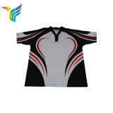 Factory Wholesale Custom Breathable Sublimation Printing Short Sleeve Rugby Jersey