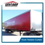 Premium Red PVC Printed Truck Cover Side Curtain
