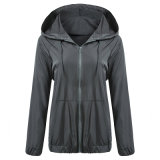 Womens Outdoor Rainwear Cycling Climbing Packable Lightweight Sporting Hooded Jackets