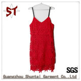Wholesale Fashion Red Lady Lace Braces Skirt