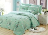 Latest Design Top Quality Competitive Price Bed Quilt Green Color Flowers