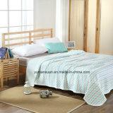 Knitted 100%Cotton Quilt of Textile for Summer Blue